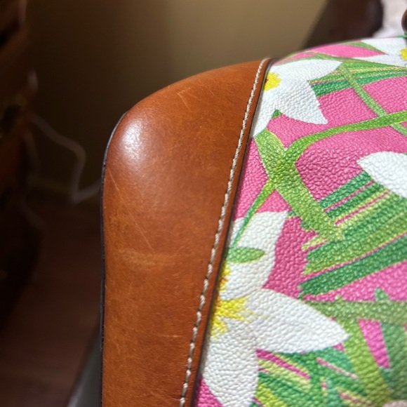 Dooney & Bourke Pink Floral Shoulder Bag - Picture 13 of 15